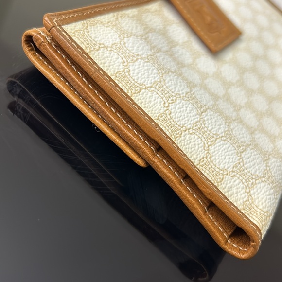 🖤Vtg CELINE Macadam canvas leather wallet - Picture 9 of 17